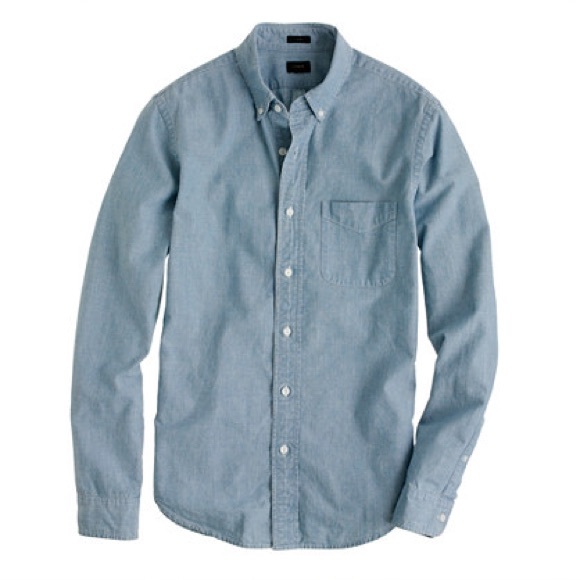 J. Crew oxford shirt, Slim Japanese chambray shirt size Small - Picture 3 of 3